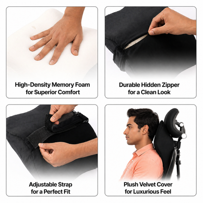 Relaxer Orthopedic Neck Rest Pillow for Office Chairs