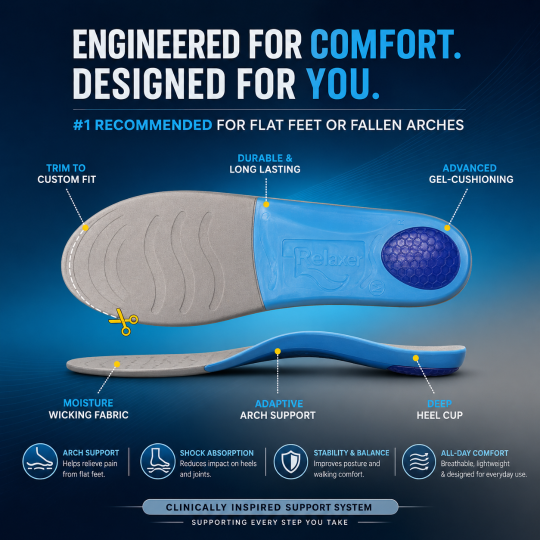 Orthopedic Arch Pro Insoles for Plantar Fasciitis Relief Relaxer