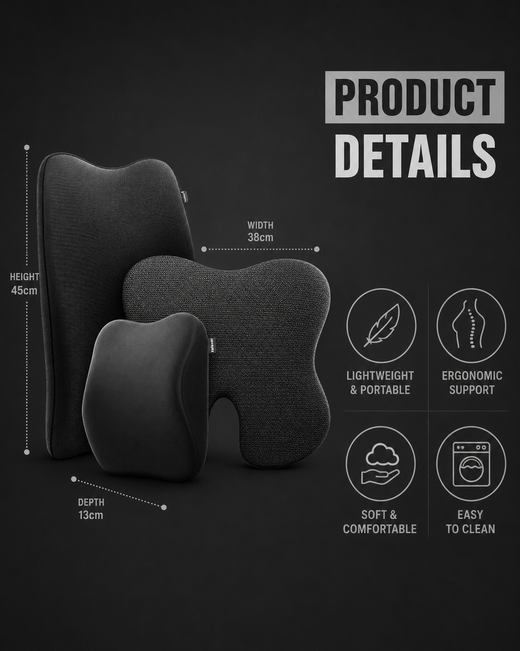 Orthopedic Car Comfort Combo for Neck & Back Support Relaxer