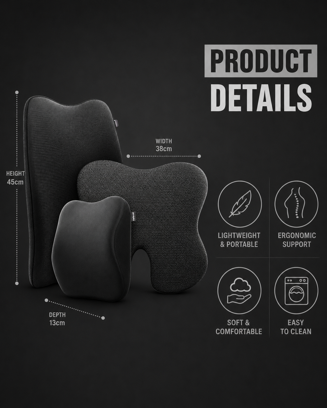 Orthopedic Car Comfort Combo for Neck & Back Support Relaxer