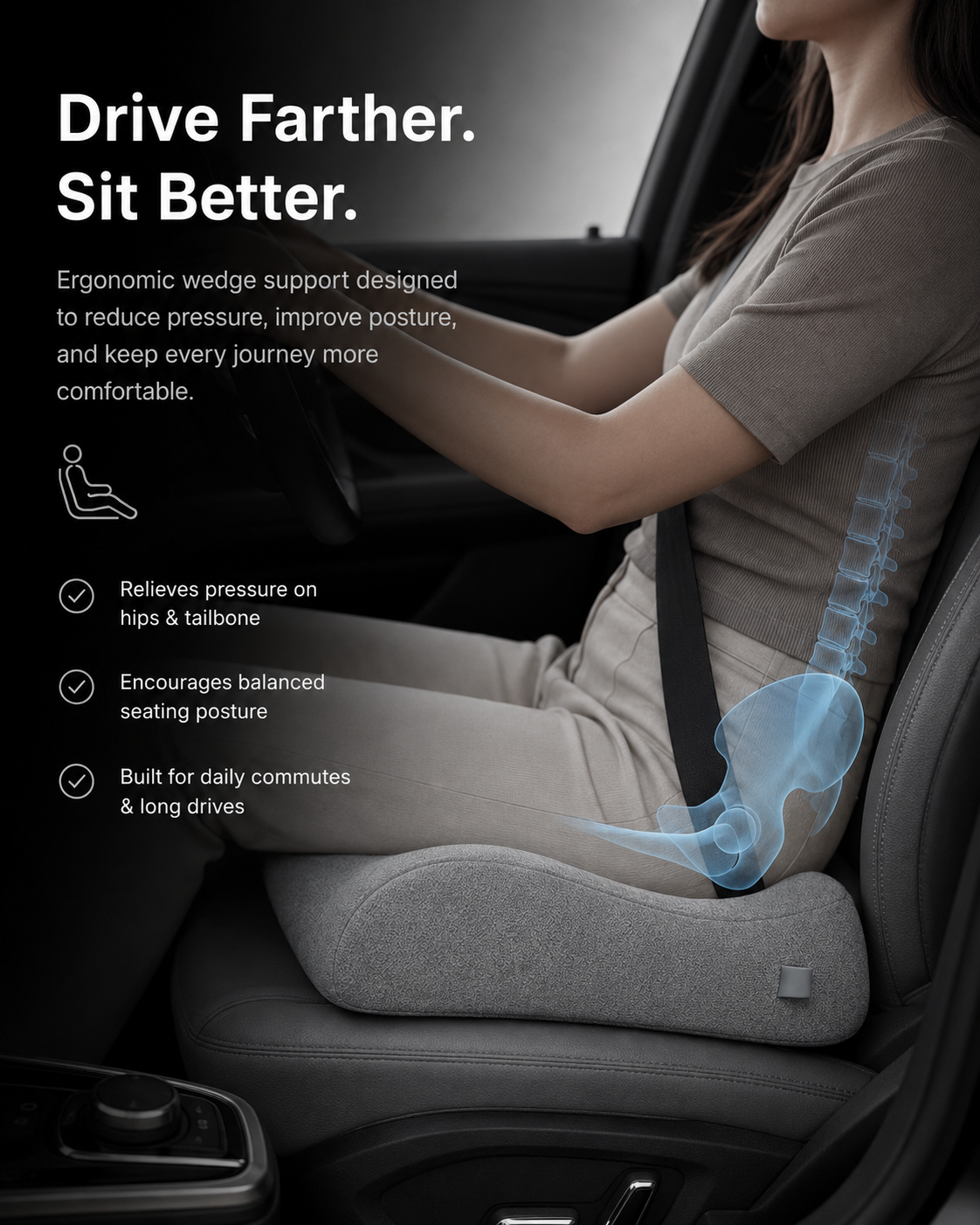 Orthopedic Car Comfort Combo for Neck & Back Support Relaxer