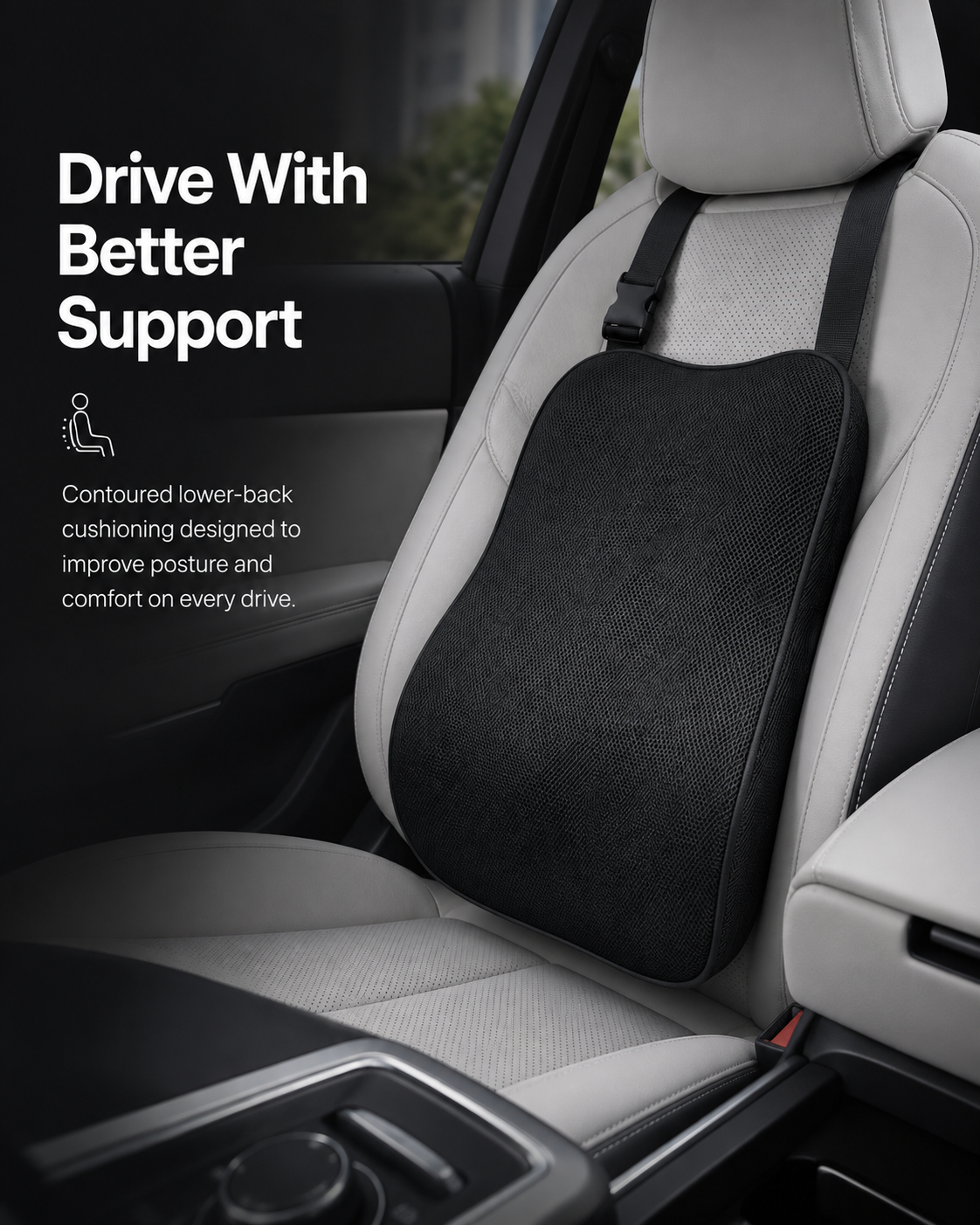 Orthopedic Car Lumbar Support for Back Pain Relief Relaxer