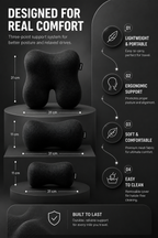 Orthopedic Car Seat Combo for Neck & Back Support Relaxer