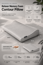 Orthopedic Contour Pillow for Neck & Shoulder Support Relaxer