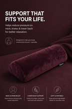 Orthopedic Half Moon Pillow for Neck, Back & Leg Support Relaxer