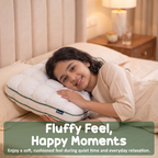 Orthopedic Kids Plush Pod Pillow for Side, Back & Stomach Sleepers | Ultra-Soft Quilted Cushion for Sleeping & Relaxation Relaxer