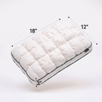 Orthopedic Kids Plush Pod Pillow for Side, Back & Stomach Sleepers | Ultra-Soft Quilted Cushion for Sleeping & Relaxation Relaxer