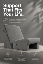 Orthopedic Lap Desk Pillow Combo for Work & Reading Relaxer