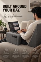 Orthopedic Lap Desk Pillow Combo for Work & Reading Relaxer