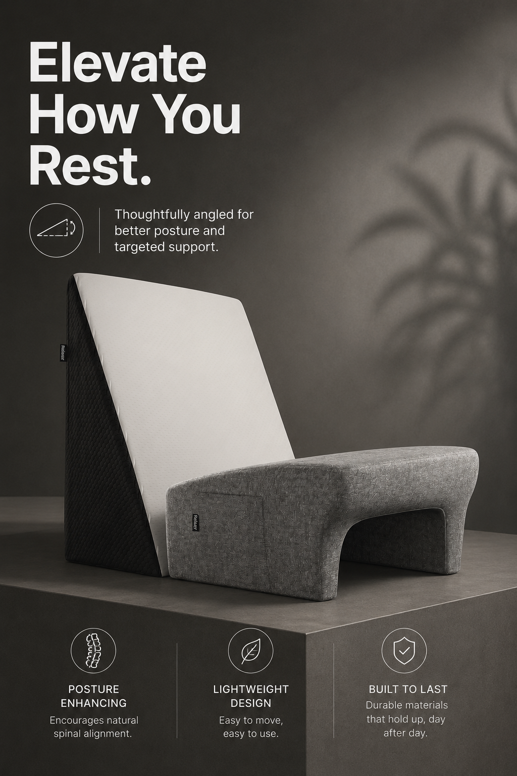 Orthopedic Lap Desk Pillow Combo for Work & Reading Relaxer