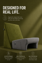 Orthopedic Lap Desk Pillow Combo for Work & Reading Relaxer