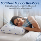 Orthopedic Latex Pillow for Head & Neck Support | Cooling Cool-Tec Fabric, Breathable Relaxer