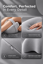 Orthopedic Memory Foam Knee Pillow for Pain Relief Relaxer