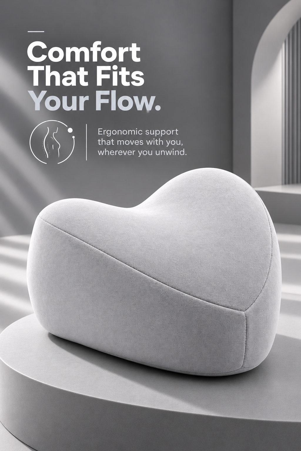 Orthopedic Memory Foam Knee Pillow for Pain Relief Relaxer