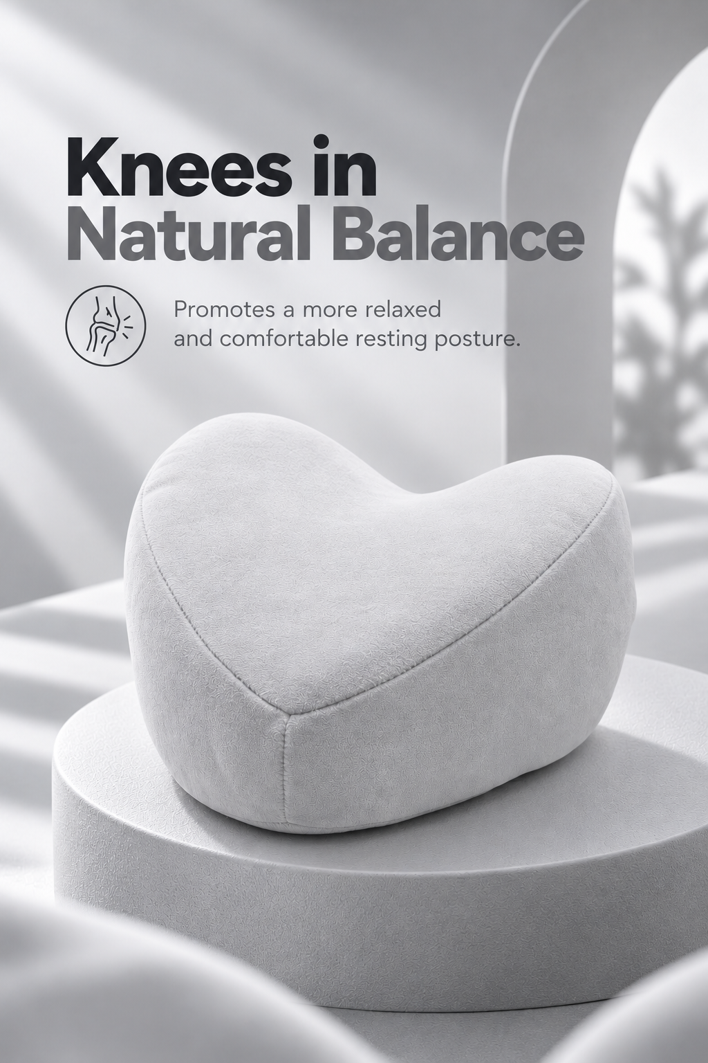 Orthopedic Memory Foam Knee Pillow for Pain Relief Relaxer