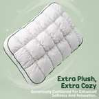 Orthopedic Memory Foam Plush Pod Pillow For Side, Back & Stomach Sleepers Relaxer