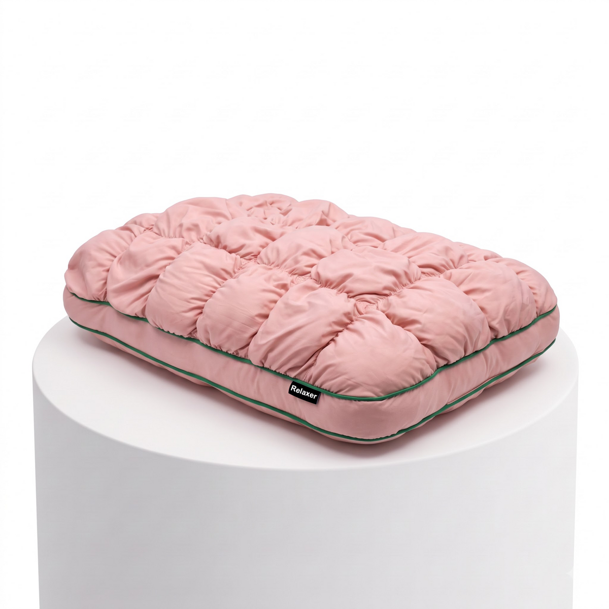 Orthopedic Memory Foam Plush Pod Pillow For Side, Back & Stomach Sleepers Relaxer