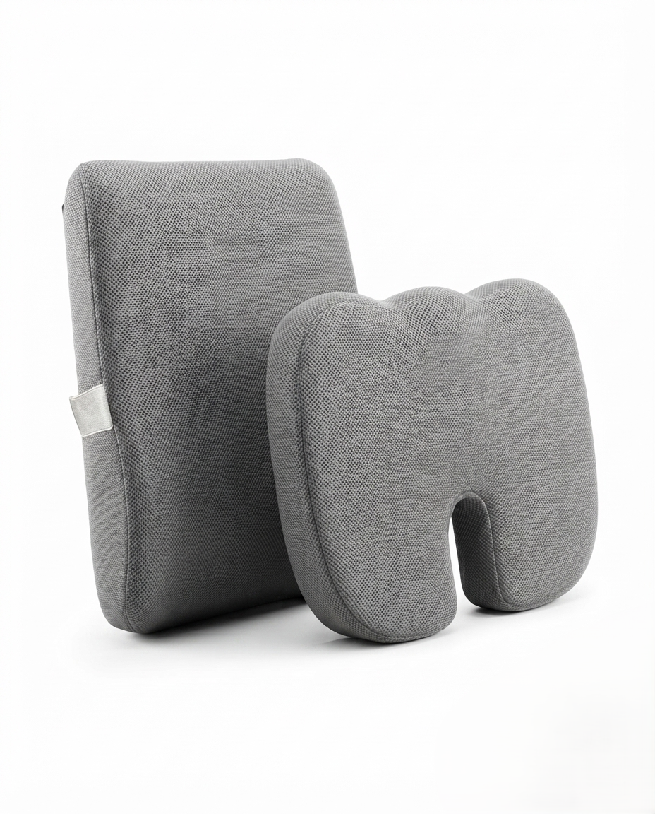 Orthopedic Memory Foam Seat & Back Cushion Set Relaxer