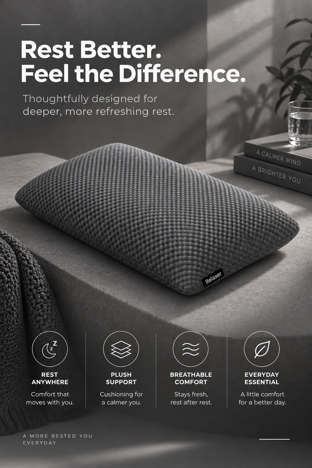 Orthopedic memory super soft pillow Relaxer