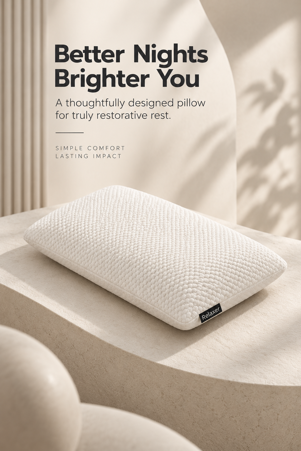 Orthopedic memory super soft pillow Relaxer