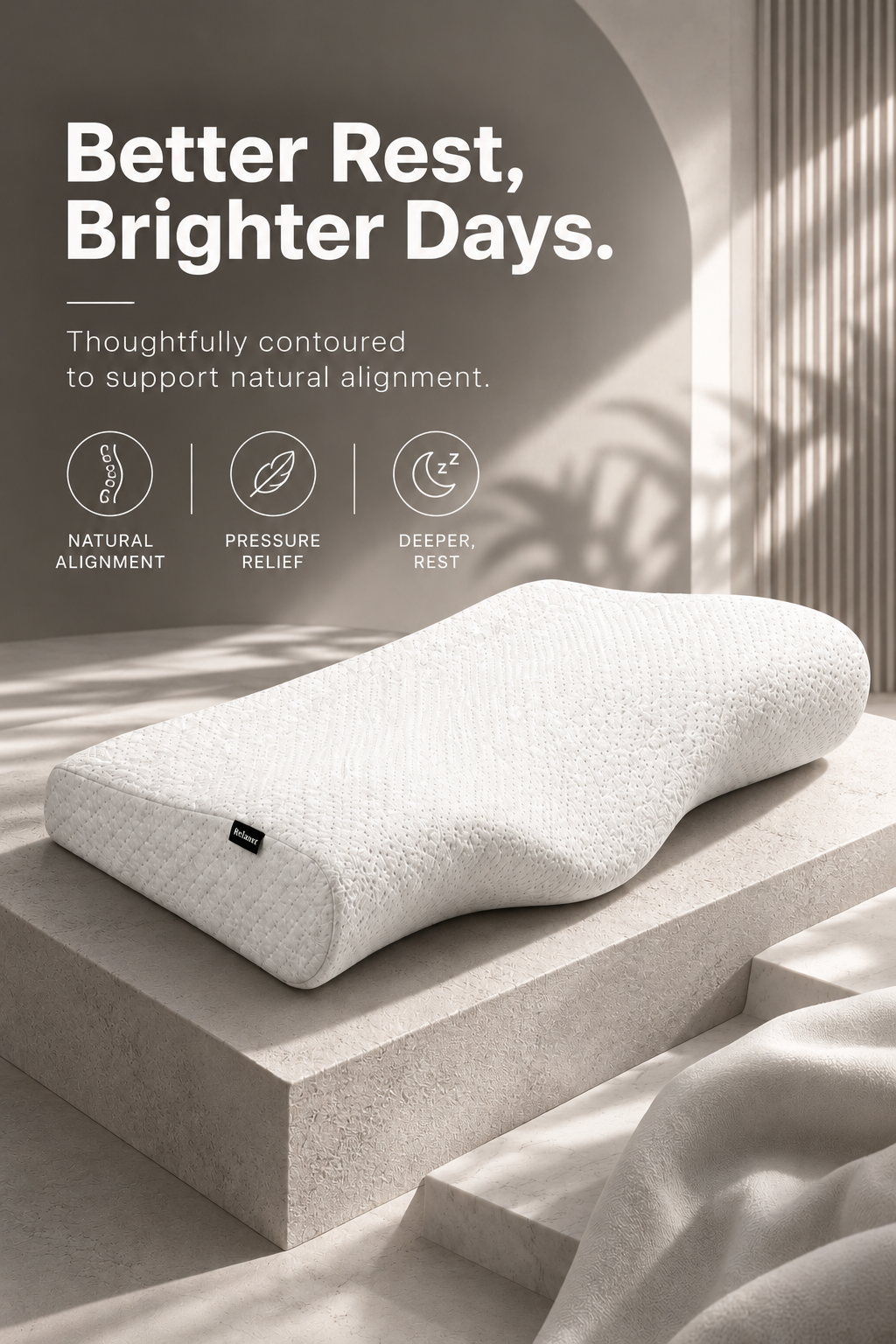 Orthopedic Neck Shoulder Plus Pillow for Pain Relief Relaxer