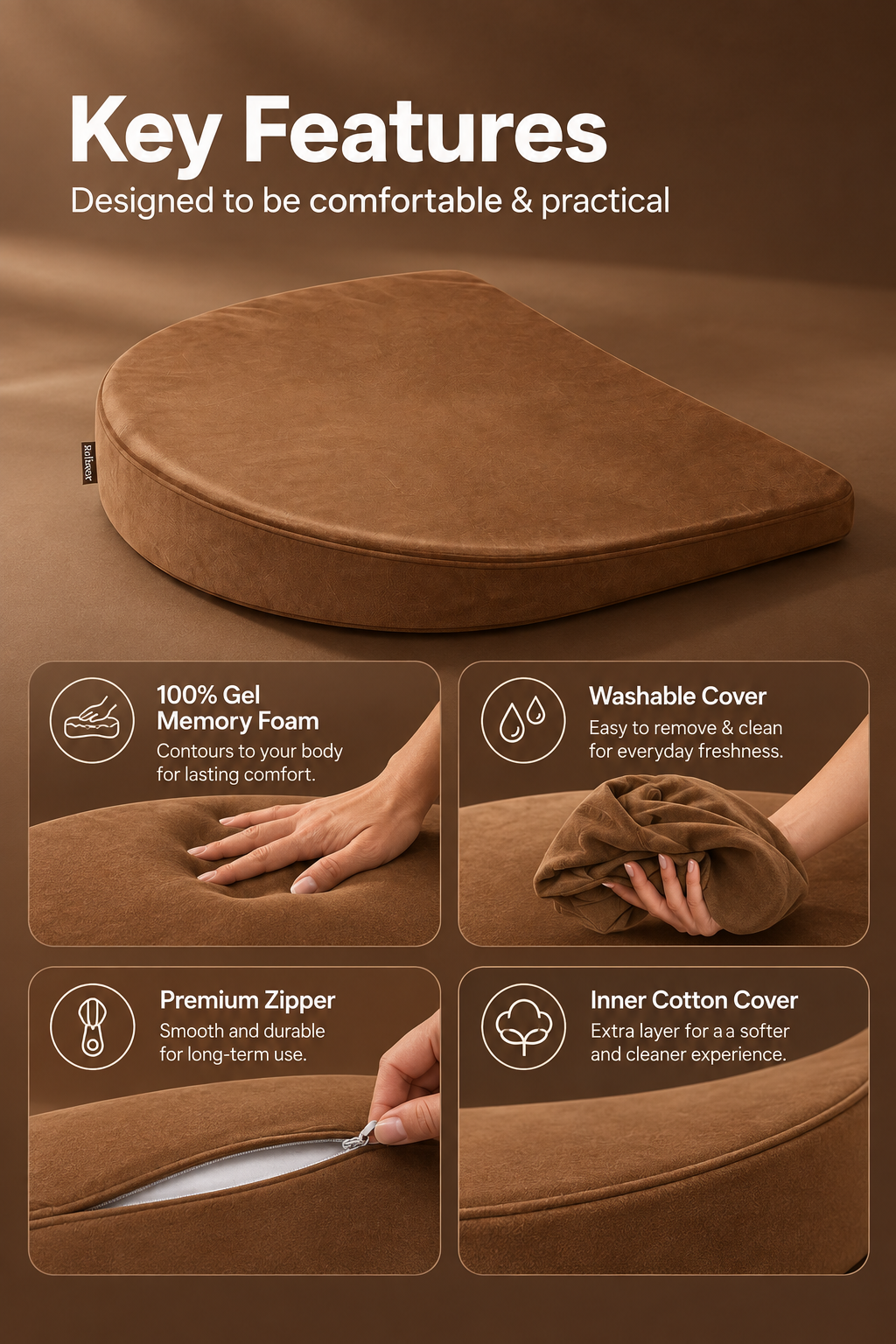 Orthopedic Pregnancy Relief Pillow for Maternity Comfort Relaxer