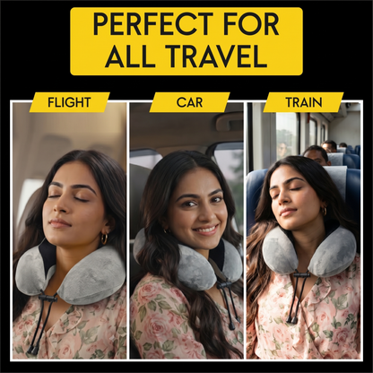 Relaxer Travel Neck Pillow - Grey - Image 6