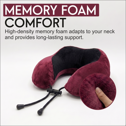 Relaxer Travel Neck Pillow - Wine - Image 5