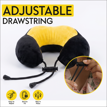 Relaxer Travel Neck Pillow - Yellow - Image 3