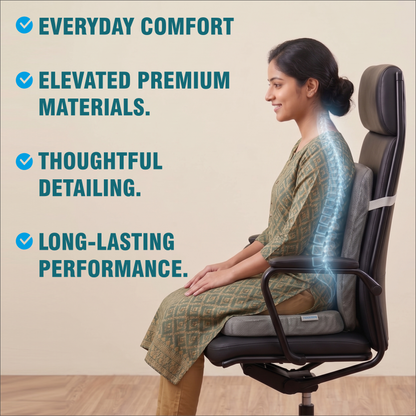 Relaxer Orthopedic Memory Foam Cushion Set