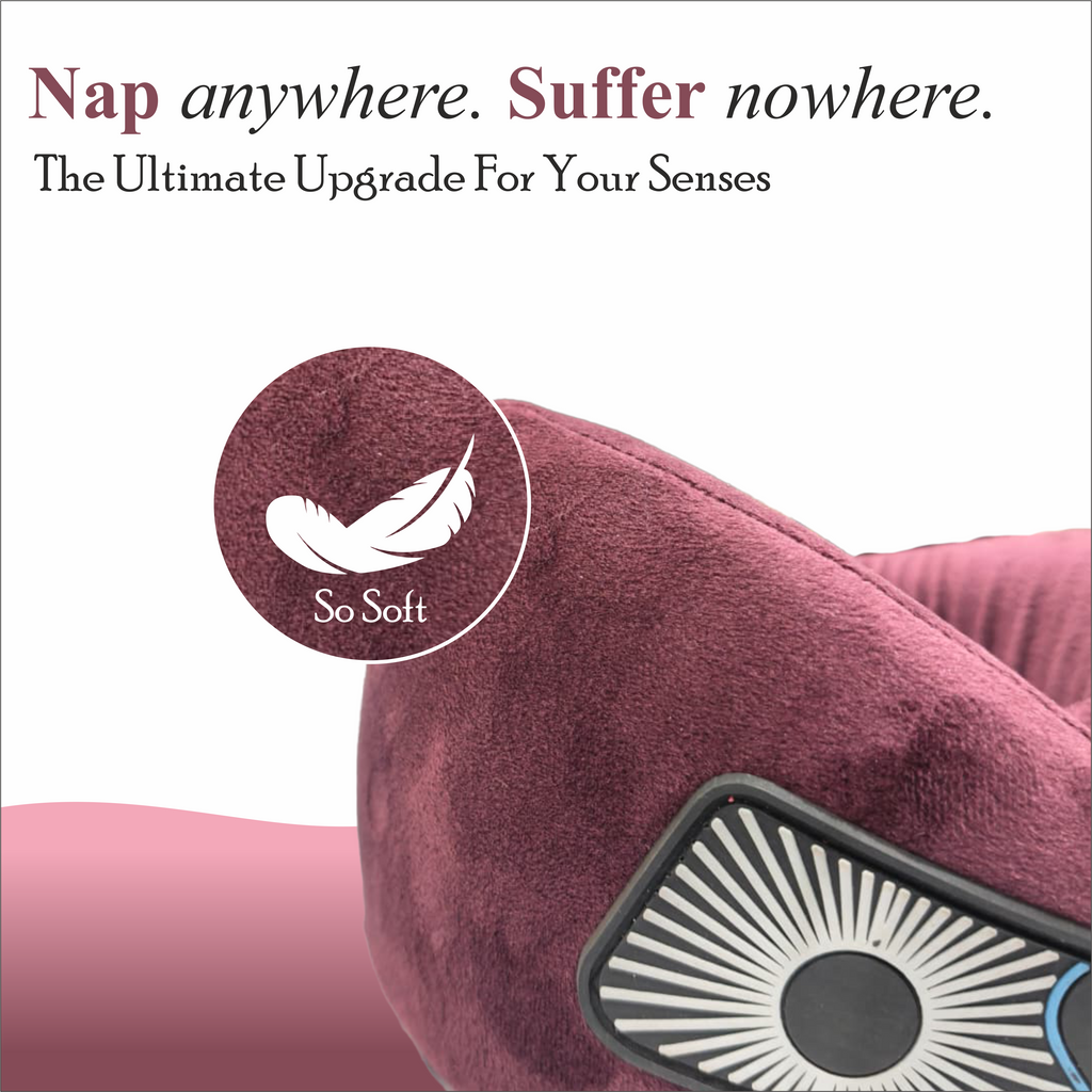 360° Adjustable Travel Neck Pillow with Chin Support