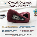 360° Adjustable Travel Neck Pillow with Chin Support