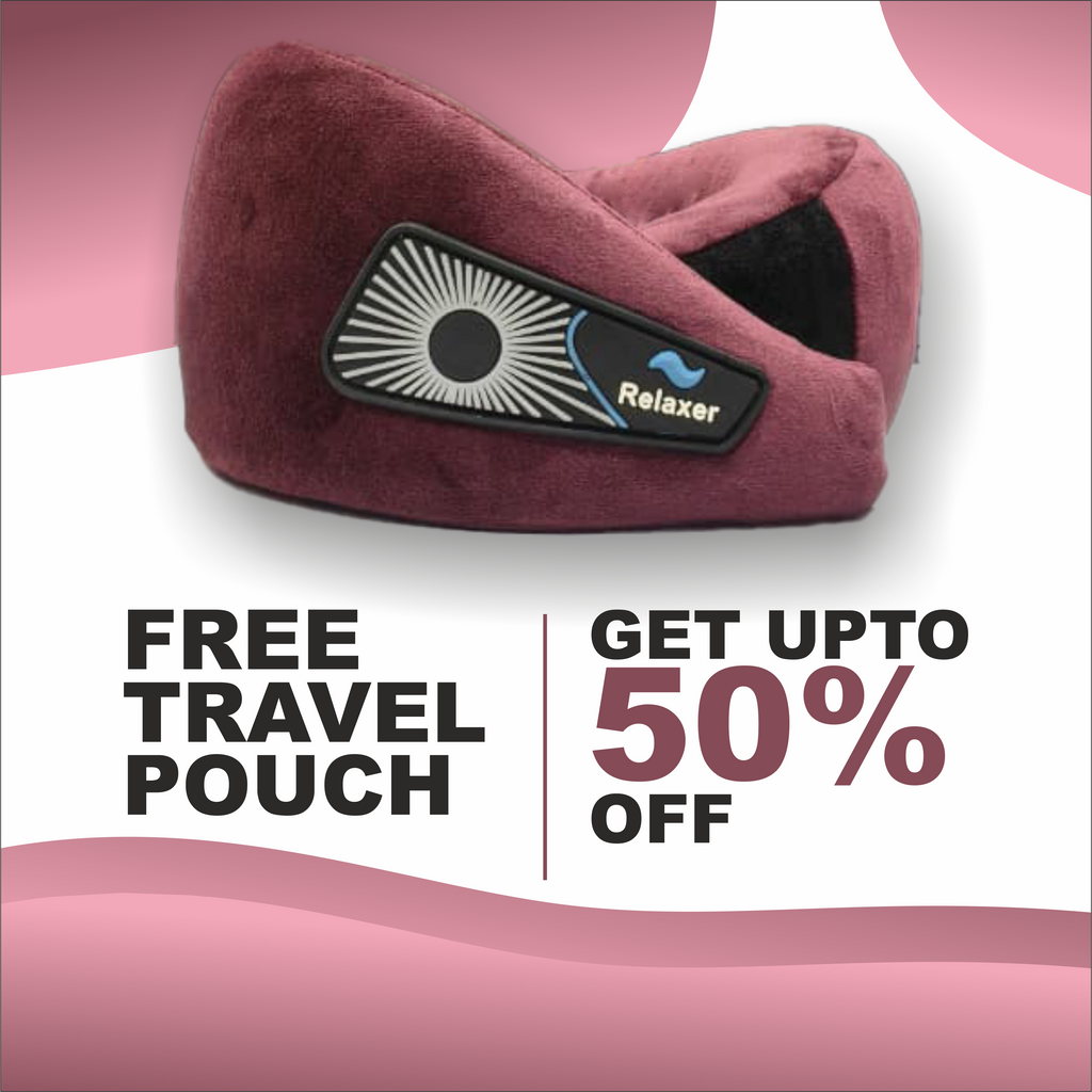 360° Adjustable Travel Neck Pillow with Chin Support