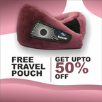 360° Adjustable Travel Neck Pillow with Chin Support