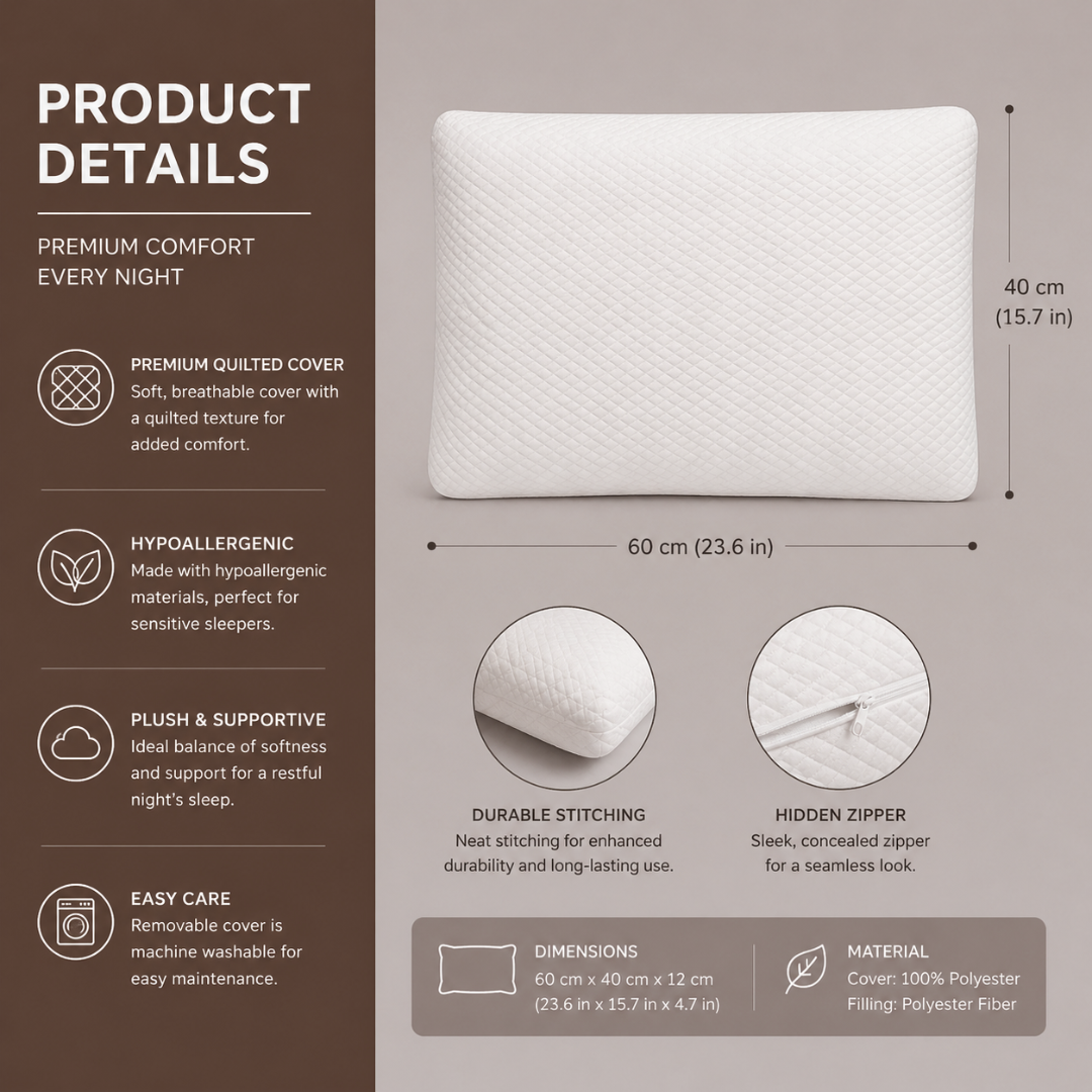 Relaxer orthopedic memory super soft pillow