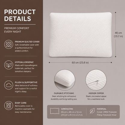 Relaxer orthopedic memory super soft pillow