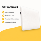 Ultra Slim Orthopedic Pillow for Neck Support & Comfort Relaxer