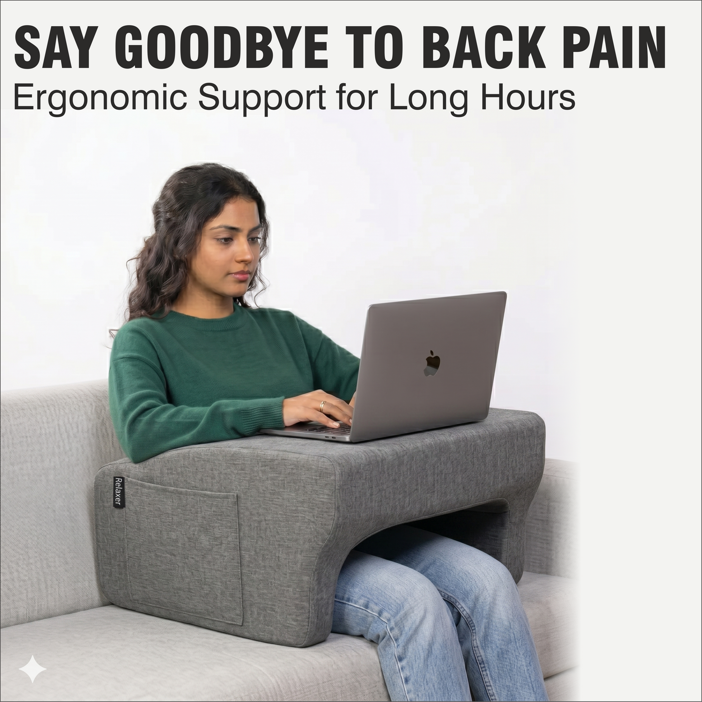Relaxer Orthopedic Lap Desk Pillow Combo