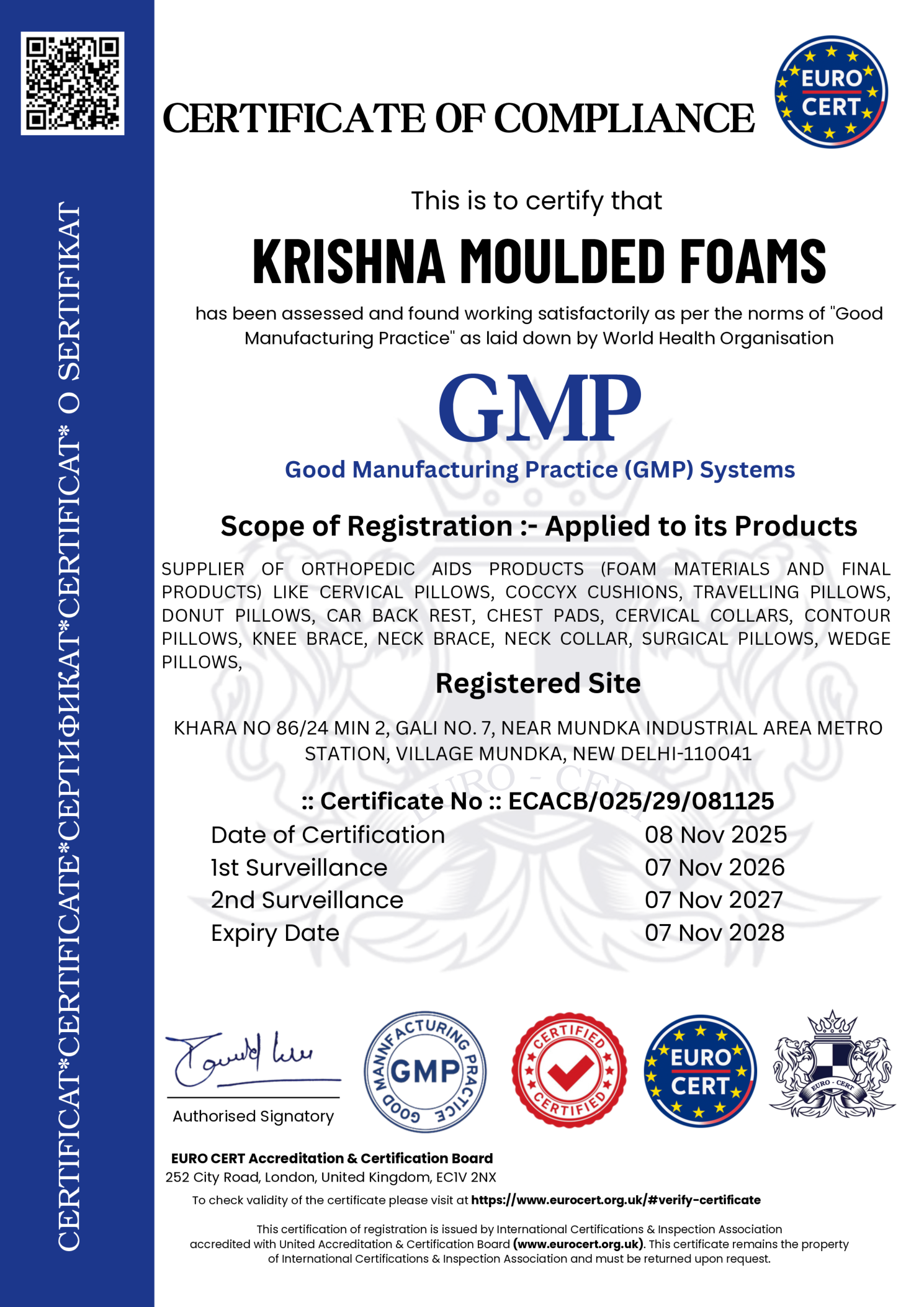 GMP Certificate